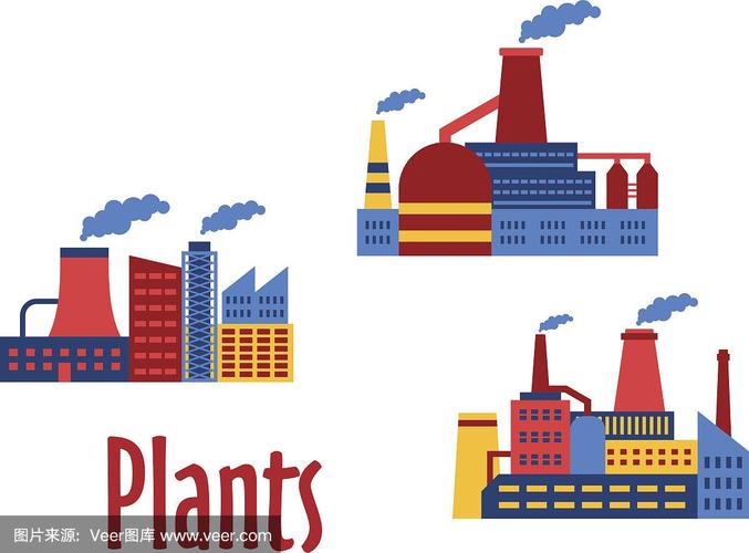 平坦世界中的绿色算力 计算机图标、工厂、植物群与商务系统服务的共生之道